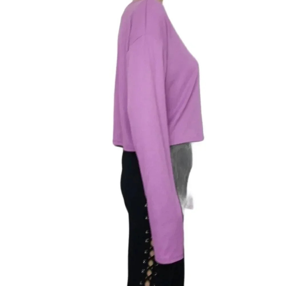 Abound Cropped Rib Knit Shirt - Picture 2 of 6